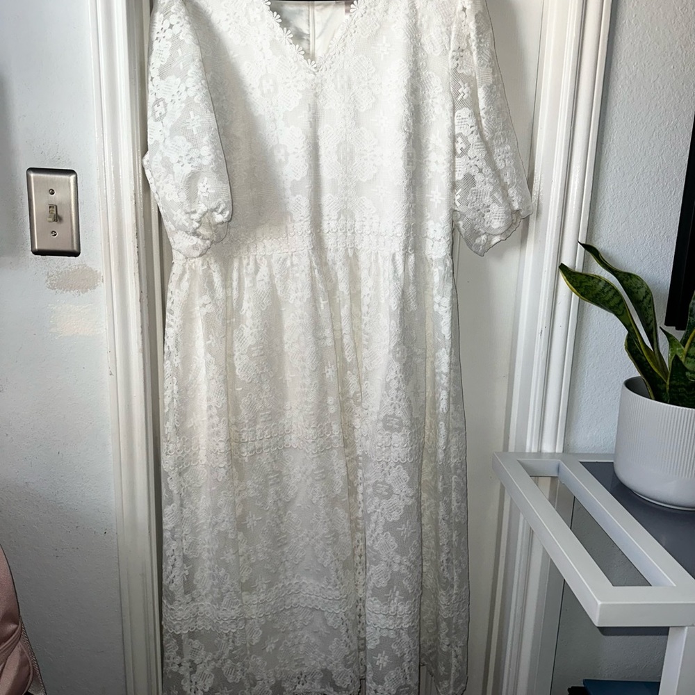 Rachel Parcell White Lace Dress - Picture 2 of 9